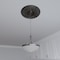 Ekena Millwork Baltimore PVC Ceiling Medallion (Canopies up to 7 3/4"), 19"OD x 3 1/2"ID x 1"P, Metallic Charcoal CMP19BACCH - alternate 6